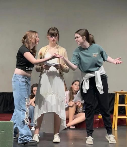 Middle School Kids rehearse ArtReach's classic play