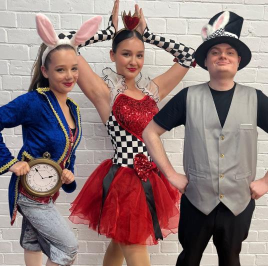 Dancers perform A Christmas Alice in Wonderland