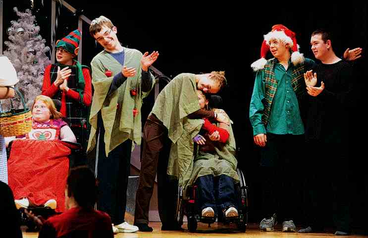 A great play to include special needs kids!  Don't exclude wheelchairs, they will work just fine!