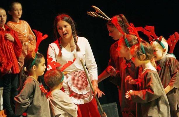 Dorothy with her Friends the Reindeer!