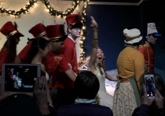 High School performance Christmas play for  kids