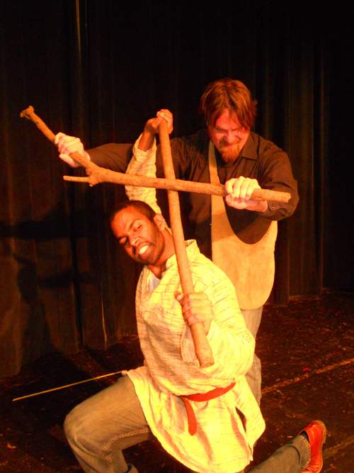 Fun Stage Fights!  Robin Hood meets Little John!