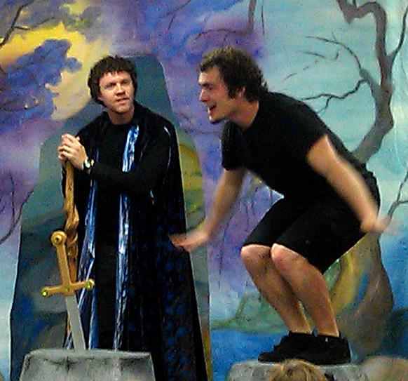 Actors love the comedy!  Sword in the Stone!