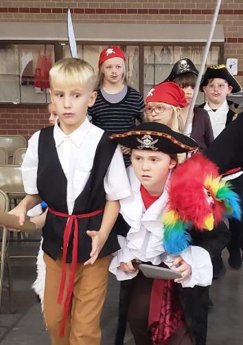 Captain Long John Silver leads the way in Treasure Island
