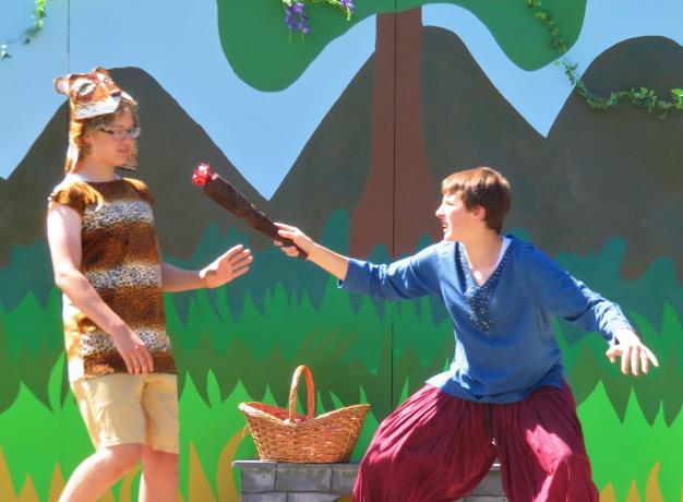 Mowgli gets the red flower!