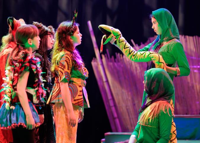 The Snake in The Jungle Book script for kids to perform