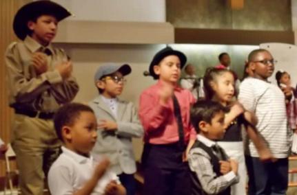 Everyone sings in We Are the Dream